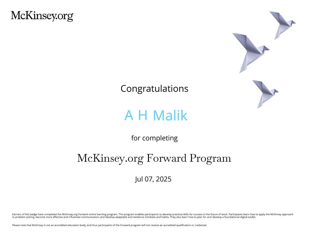 McKinsey Forward Program